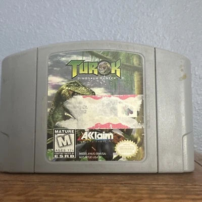 Turok Dinosaur Hunter (Nintendo 64) Authentic Cart Only - N64 Tested/Working - Image 1 of 4