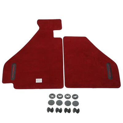 GENUINE FERRARI LHD F355 BERLINETTA FRONT FLOOR MATS BORDEAUX OEM NEW 70004569 - Image 1 of 4