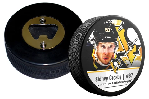 Pittsburgh Penguins Sidney Crosby Player Series Hockey Puck Bottle Opener Cover