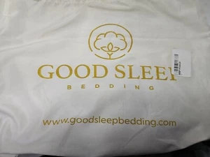 Ropa de cama Good Sleep 100 % algodón egipcio sábanas tamaño queen 1000 hilos blanco - Imagen 1 de 4