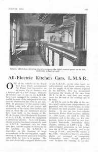 1934 vagones de cocina eléctricos en el ferrocarril LMS con plano de tren - Imagen 1 de 3