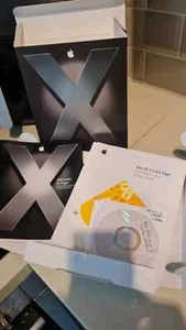 JUEGO COMPLETO ORIGINAL VINTAGE APPLE MAC OS X 10.4 TIGER AL POR MENOR EN CAJA M9640Z/A - Imagen 1 de 8
