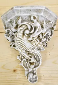 Mythical Dragon Bracket Sconce Wall Decor Antique Finish - Picture 1 of 6