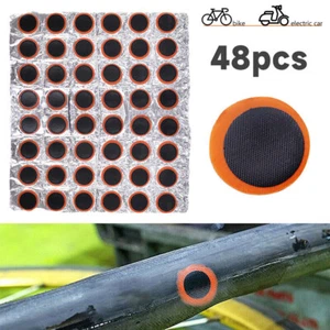 48 PCS Lightweight Bicycle Puncture Repair Kit Bike Cycle Inner Tube Glue Patch - Picture 1 of 12
