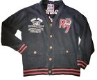 Vintage USA Rugby Kensington Royal Club Varsity Cardigan Sweater Jacket | Men 4X