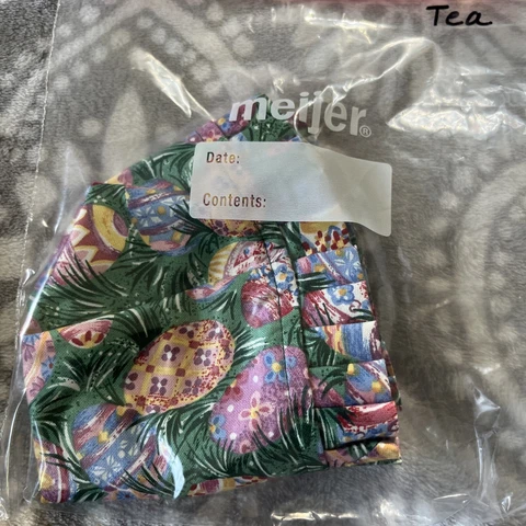 Longaberger Tea Basket Liner In Easter Egg Print Cover