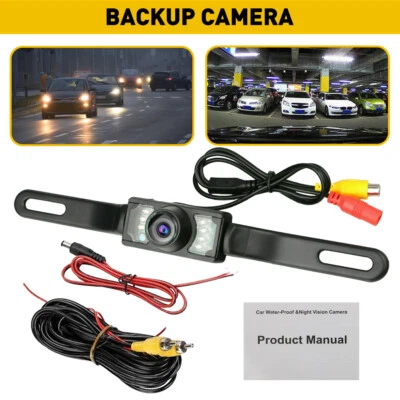Car Rear View Camera Reverse Backup Camera Night Vision License Plate Waterproof - Image 1 of 4