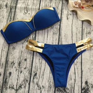 Costume da bagno costume da bagno sexy donna reggiseno bikini brasiliano push up spiaggia nuovo - Foto 1 di 4