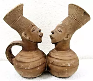 1987 Mangbetu Doppelkopf Skulptur, Demokratische Republik Kongo - Bild 1 von 13
