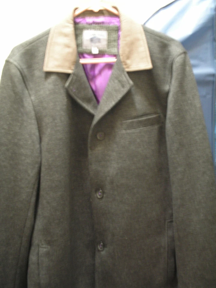 Chaqueta de Coche Cooper Jones Para Hombres Ligera Informal Gris Carbón Algodón GRANDE  Foto 1 de 1