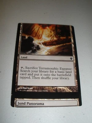 MTG Magic Miscut Misprint Terramorphic Expanse, Jund Panorama Commander 2013 NM - Image 1 of 2