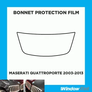 Para Maserati Quattroporte 03-13 Claro Capó Ppf Rasguño Protector Protección - Imagen 1 de 3