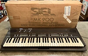 Vintage 1985 Siel MK900 Stereo Midi Electric Keyboard Made In Italy Analog RAR - Bild 1 von 17