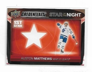2021-22 UD Credentials - Star of the Night - Auston Matthews - Maple Leafs #1S-4 - Picture 1 of 1