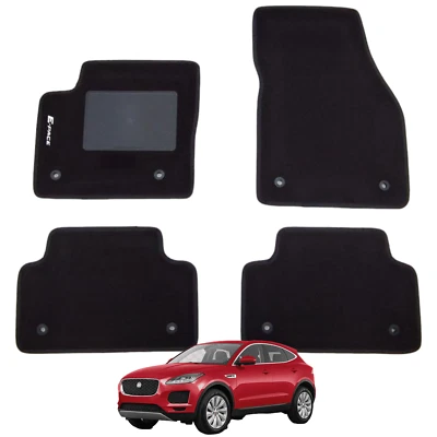 Set Tappeti/Tappetini in Moquette Adatti per JAGUAR E-Pace - (con 8 Attacchi) - Image 1 of 4