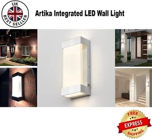 Artika Glacier Außen Innen Wandleuchte aus Aluminium integrierte LED Wandleuchte - Bild 1 von 11