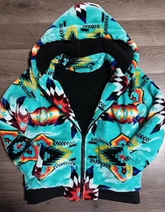 Native American Style Kids Size 8 W/ Sherpa Lining Plush Jacket - Picture 1 of 4
