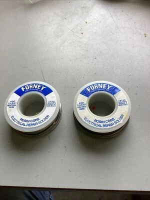 2 Forney 4oz. rollos de núcleo de colofonia 3/32 DIA. 40/60  Foto 1 de 3