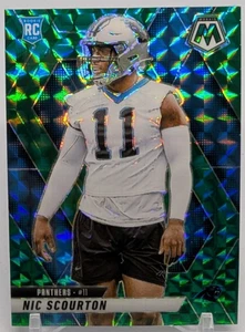 🏈2025 Panini Mosaic Football Nic Scourton #391 Green Mosaic (RC) - Panthers🏈 - Picture 1 of 3
