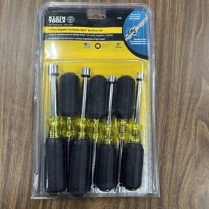 Klein Tools Magnetic Nut Driver Set 7 Piece Full Hollow Shaft 3 Inch Never used - Picture 1 of 5