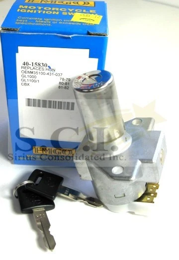 INTERRUPTOR DE ENCENDIDO HONDA GL1000 GOLDWING CBX1000 CX500 GL500 - con dos llaves Foto 1 de 4