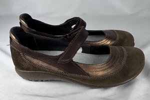 Zapatos para mujer Naot marrón bronce gamuza cuero Kirei Mary Jane talla 39 EE. UU. 8 8,5 - Imagen 1 de 6