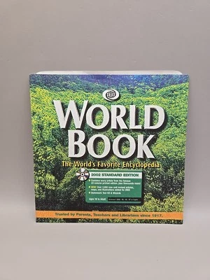 World Book 2002 Standard Edition (CD-ROM, 2001) Windows Digital Encyclopedia  Foto 1 de 4
