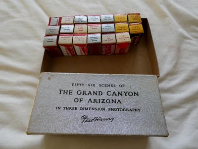 1940's BAKELITE TRU VUE 3D VIEWER ORIGINAL GRAND CANYON BOX W 6 FILMS +25 FILMS - Image 1 of 4