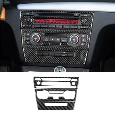 Cubierta de consola central interior de fibra de carbono para BMW Serie 1 E82 E88 Tipo C Foto 1 de 4