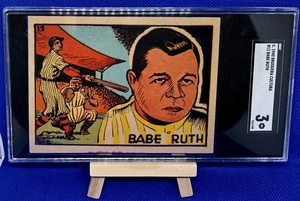 1940 Bruguera Cultura Babe Ruth HOF #12 Baseballkarte SGC 3 - Bild 1 von 5