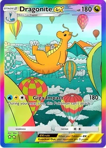 Dragonite Pokemon Pocket Non Holo Card VMAX EX GX ACG V Star custom - Picture 1 of 3