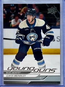 2024-25 Upper Deck Series 1 Young Guns Gavin Brindley #207 Blue Jackets Rookie - Bild 1 von 2
