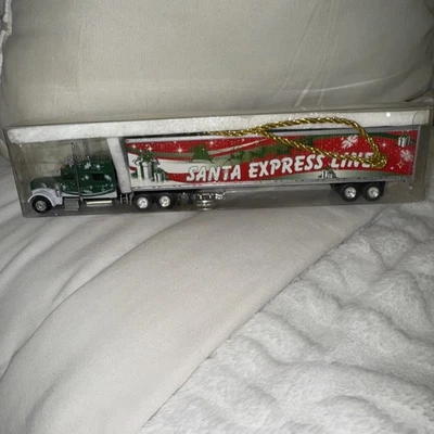 Camión remolque de caja Sears Santa Express Lines 1998 18 ruedas nuevo en caja, Peterbilt #389 Foto 1 de 4