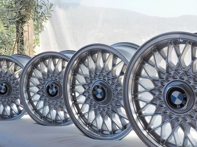 BBS Style 5 ( basket weaves) RIMS 4X100 15in for BMW E30 - Bild 1 von 4