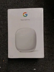 Nowy zapieczętowany! Google Nest Wifi Pro 6E 802.11x AXE5400 WPA3 Pojedynczy pakiet CC - Zdjęcie 1 z 2