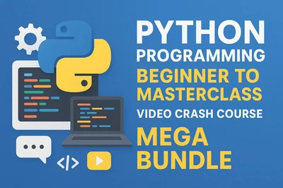 Python Programming Beginner to Masterclass Video Crash Course Mega Bundle - Image 1 of 4