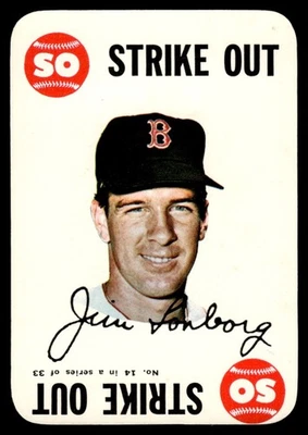 1968 Topps Game Nm O21 Jim Lonborg Boston Red Sox #14 - Image 1 of 2