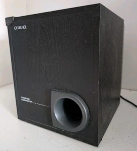 Aiwa Powered Subwoofer Aktiv Lautsprechersystem TS-W35U Black Cube kabelgebunden 120V 41W - Bild 1 von 12