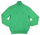 Polo Ralph Lauren 1/2 Zip Long Sleeve Mens Pullover Sweater Medium NWT Green