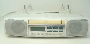 Sony Mega Bass AM/FM CD Clock Radio Under Cabinet Mount Hardware Tested Works - Picture 1 of 7