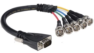 Liberty Wire & Cable LWC E-VGAM-5BNCM 15 ft Male VGA to MALE BNC RGBHV adapter - Picture 1 of 10