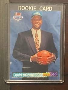 1992-93 Upper Deck NBA Alonzo Mourning novato Charlotte Hornets #2 radiocontrol casi nuevo-nuevo-nuevo y nuevo - Imagen 1 de 2