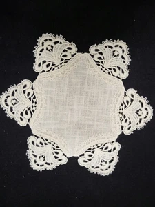 Fensterbild Weihnacht, Plauener Spitze, 24,5 x 24,5cm, neu - Bild 1 von 7