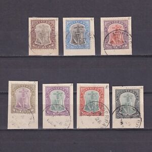 MONTSERRAT 1903, SG# 16-22, CV £270, Wmk Crown CA, part set, part covers, MH