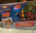 Marvel Heroes 3-D Sticker Kit Build and Decorate Very Rare Sealed Brand New