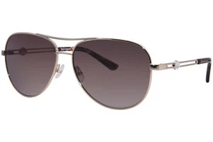Juicy Couture JU-616/G/S 3YGHA Sunglasses Women's Gold/Brown Gradient Pilot 57mm - Picture 1 of 5