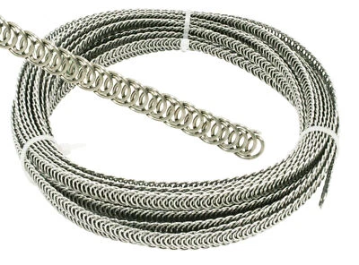 Eloja® Spiralfedern Korsettstäbe Korsett Stäbe Federbandstahl, 5 mm Meterware