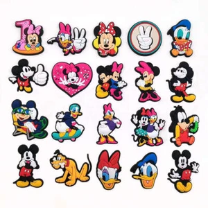 20PCS Mickey Mouses Croc Shoes Charms Decor Mini Cartoon Charm Pins Accessories- - Picture 1 of 7