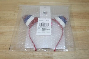 Children's Place Flip Sequin Red, White, Blue Cat Ears Girl's Headband SIMPLYWHT - Picture 1 of 1