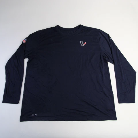 Houston Texans Nike NFL On Field Apparel Dri-Fit Long Sleeve Shirt Men's Used Cover